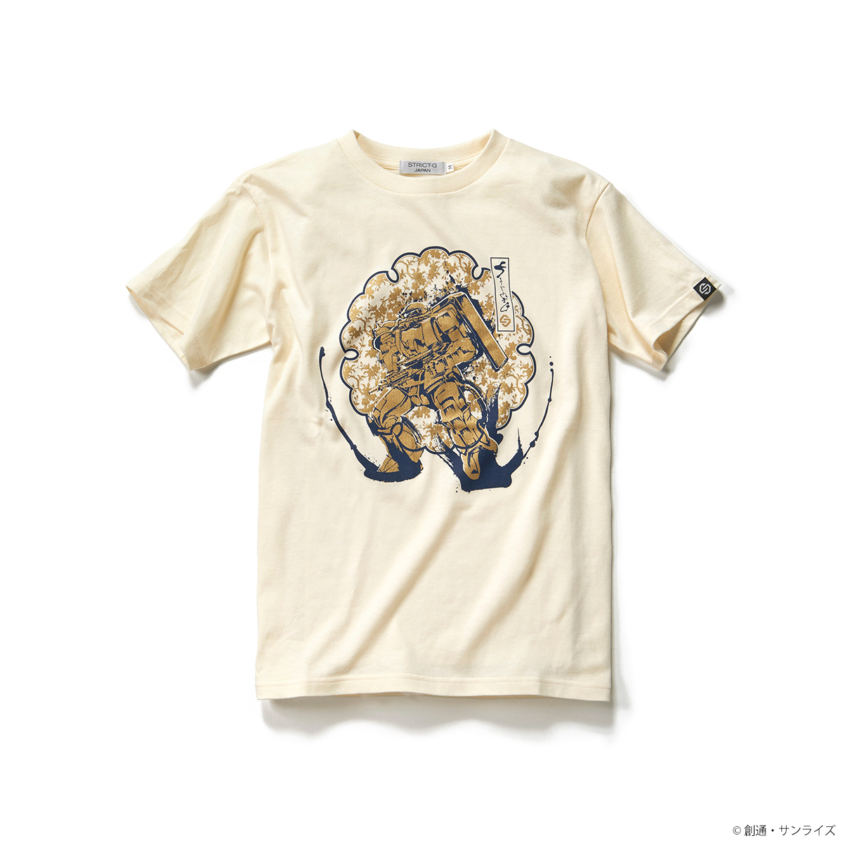 STRICT-G JAPAN 『機動戦士ガンダム』唐紙文様Ｔシャツ 十六桜ザクII柄