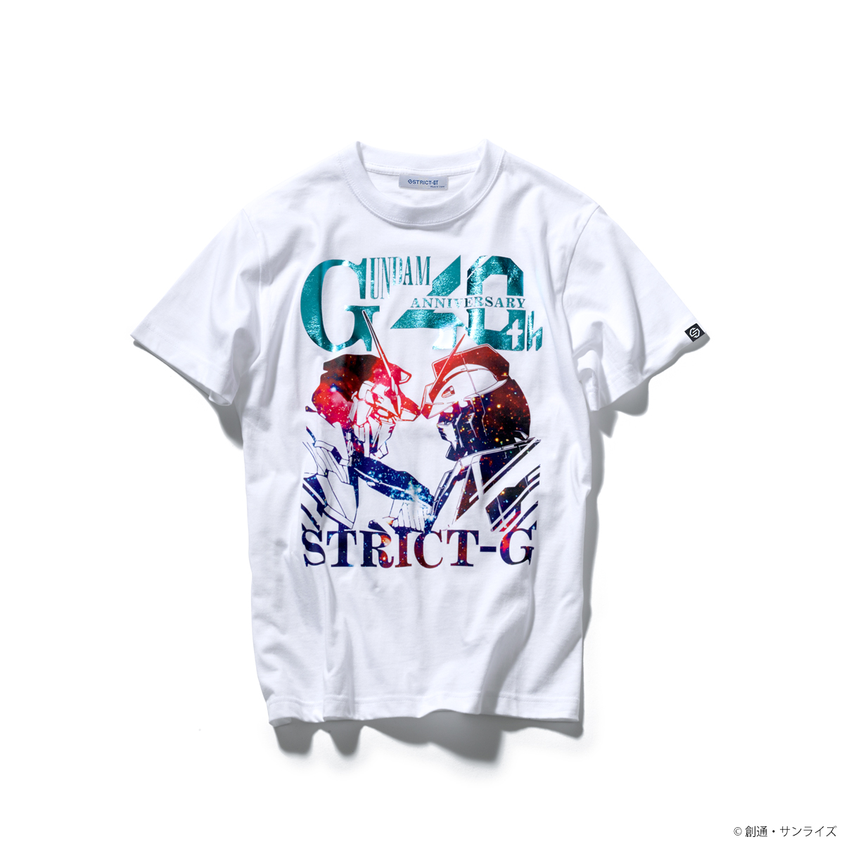 『機動戦士ガンダム』40周年記念グラデーション柄Tシャツ ガンダム＆ユニコーンガンダム