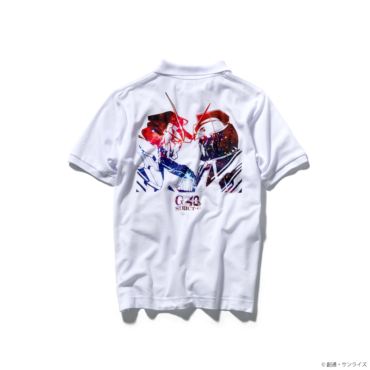 『機動戦士ガンダム』40周年記念グラデーション柄ポロシャツ ガンダム＆ユニコーンガンダム