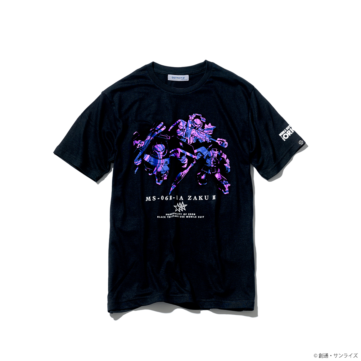 『機動戦士ガンダム THE ORIGIN』マーブル柄 Tシャツ 黒い三連星