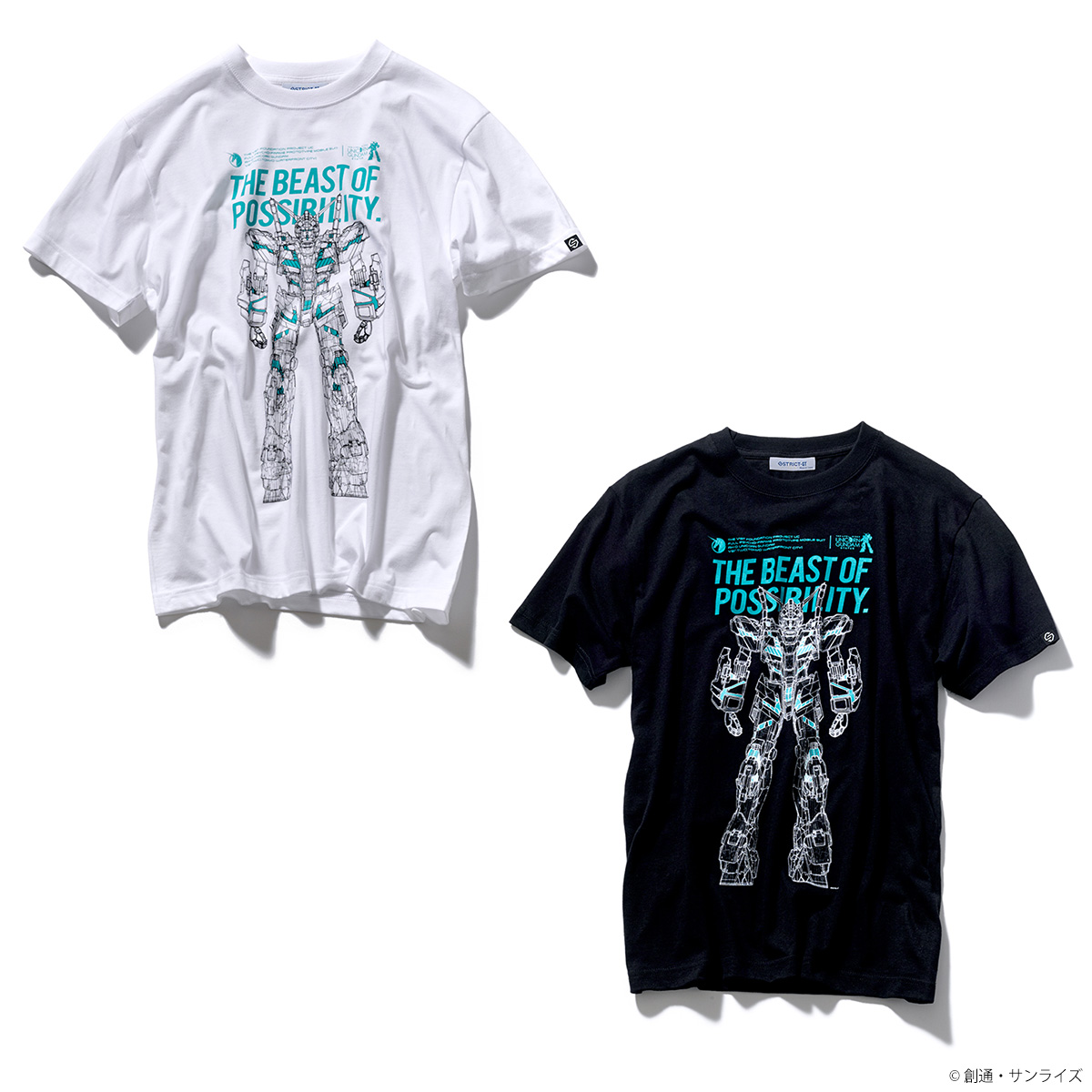 『実物大ユニコーンガンダム立像』新柄Tシャツ発売！