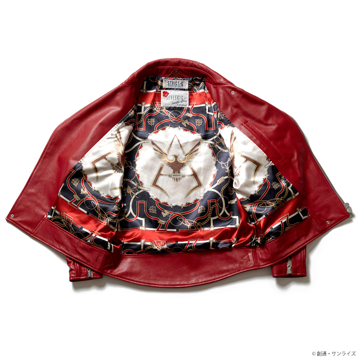 STRICT-G × SEVESKIGコラボ 『機動戦士ガンダム』ライダースジャケット シャアモデル