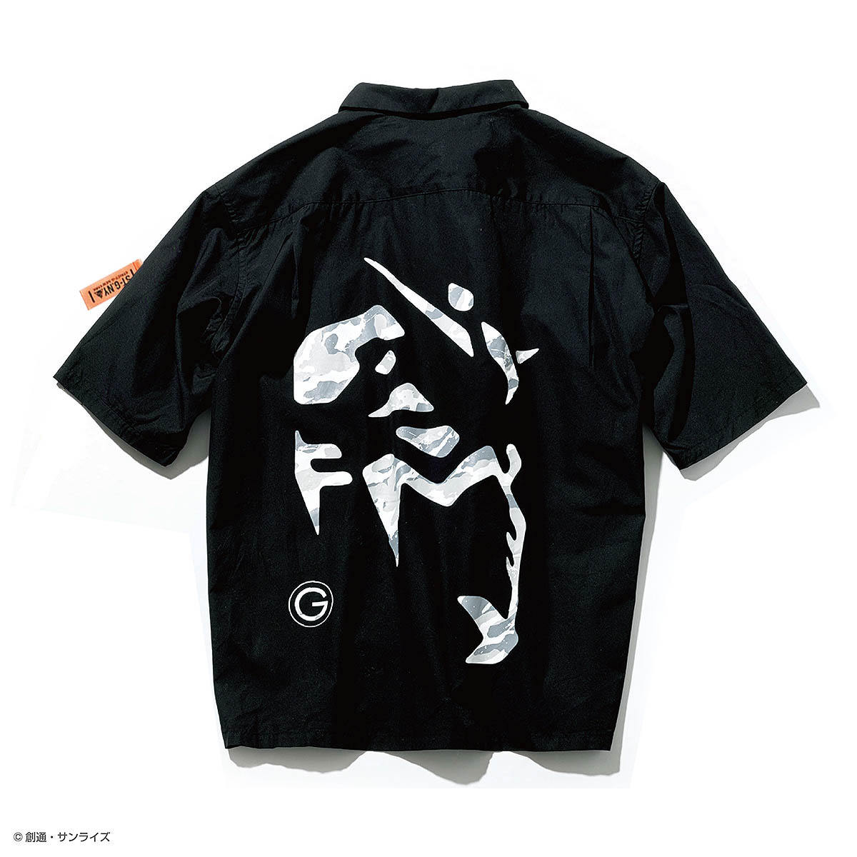 STRICT-G NEW YARK 半袖オープンカラーシャツ ガンダムフェイス柄