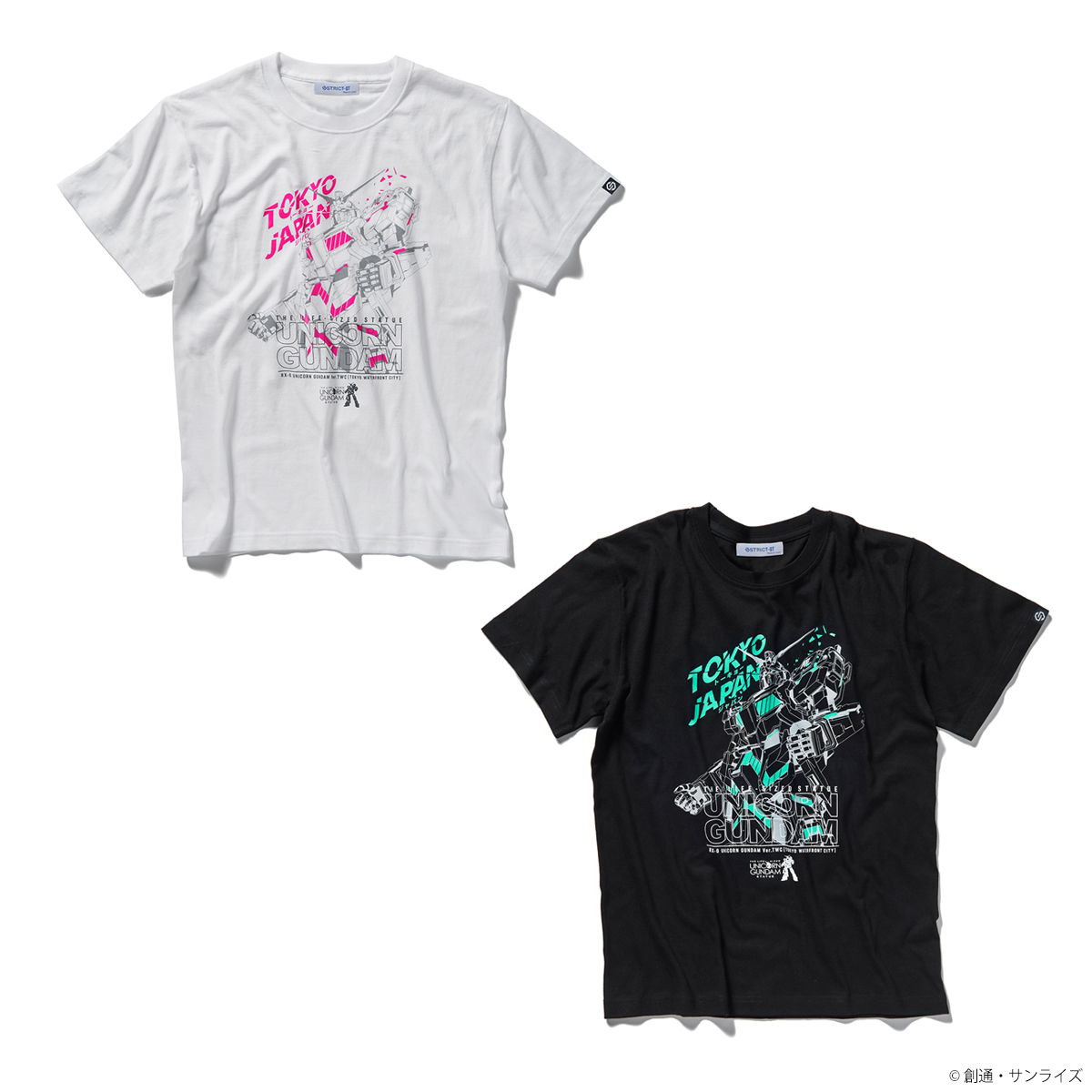 実物大 ユニコーンガンダム立像Tシャツ TOKYO JAPAN柄