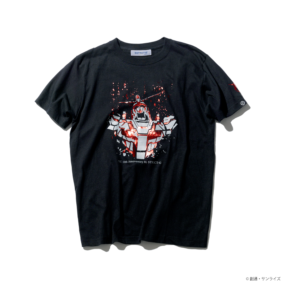 STRICT-G『機動戦士ガンダムUC』 OVA10周年記念 Tシャツ ユニコーンガンダム柄