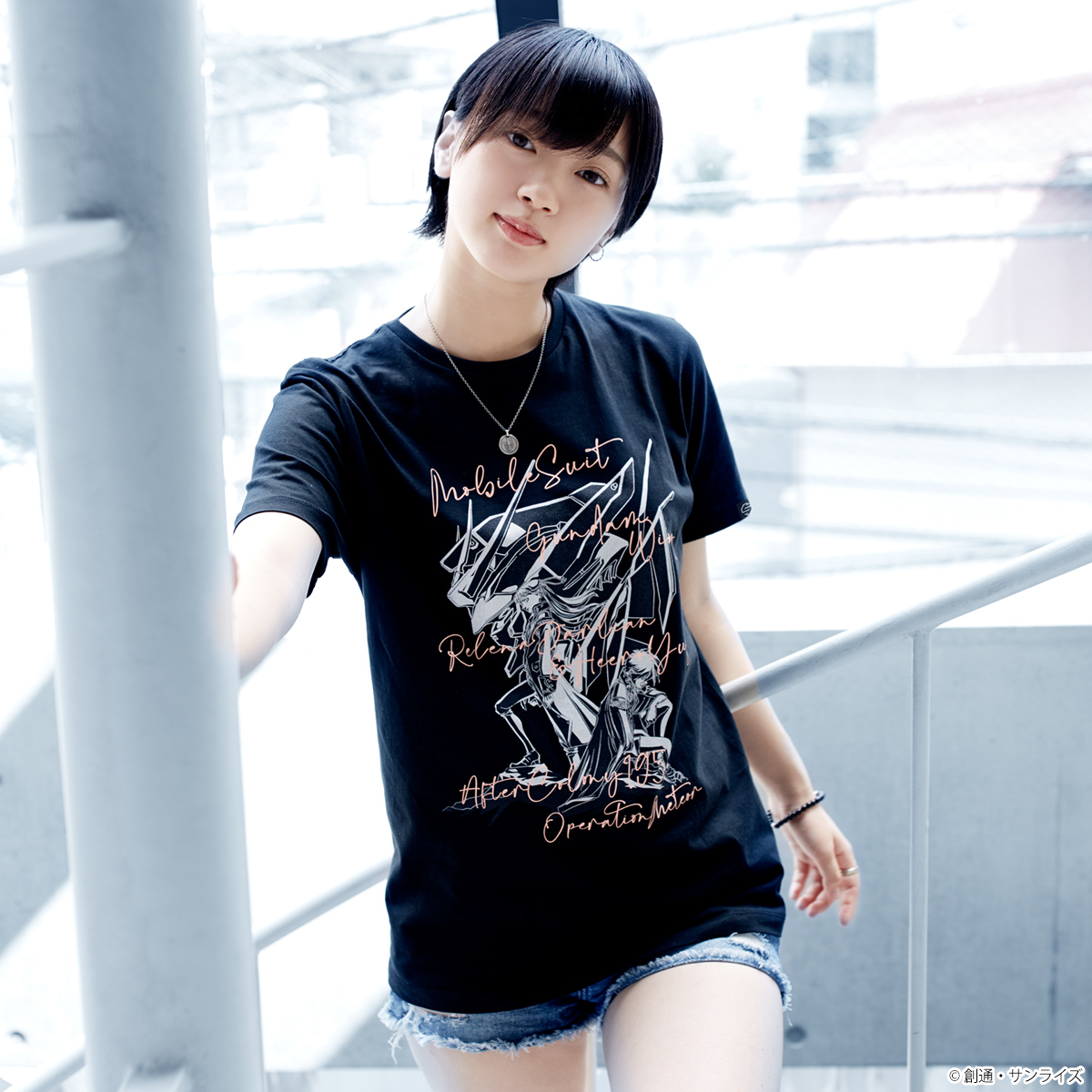 STRICT-G 『新機動戦記ガンダムW』 Tシャツ ヒイロ & リリーナ