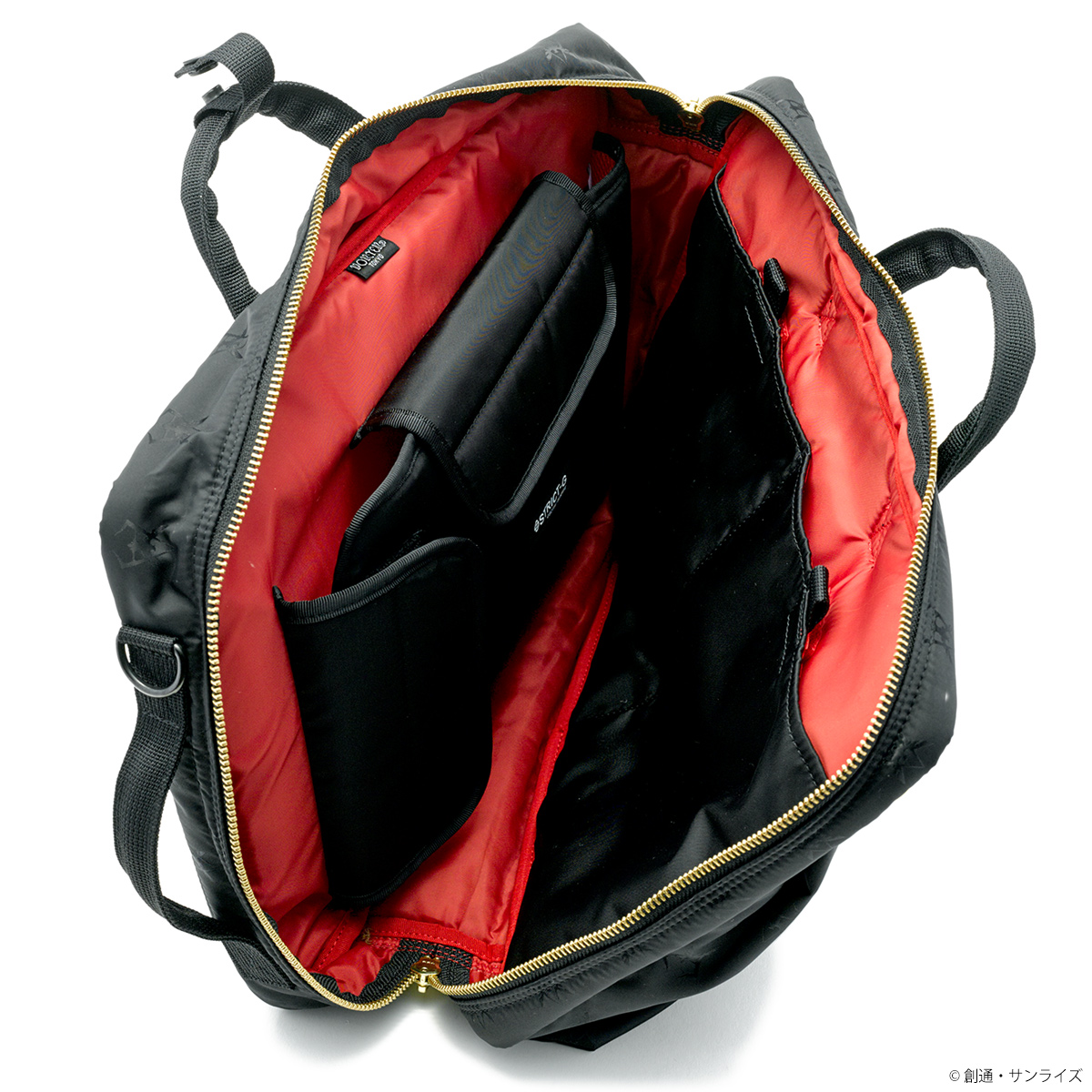 PORTER×ガンダムの新作コラボ、バッグや財布など全10種が登場！ジャカード織の、ジオン軍／RED COMETモデル。