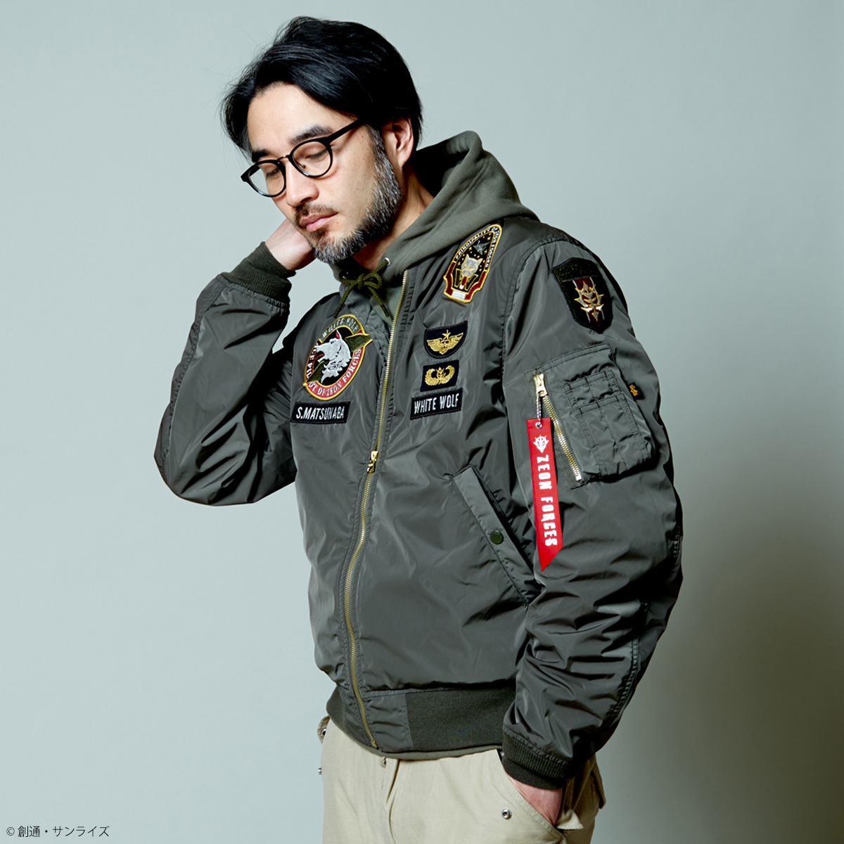 STRICT-G ALPHA INDUSTRIES  LIGHT MA-1 『機動戦士ガンダム』 シン・マツナガモデル