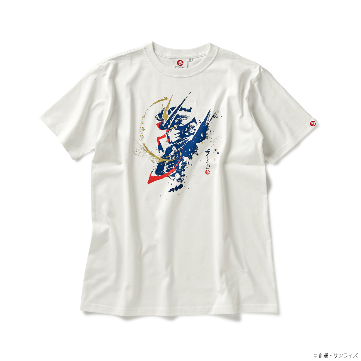 STRICT-G JAPAN 『機動戦士ガンダムSEED』 Tシャツ 筆絵風フリーダムガンダム柄