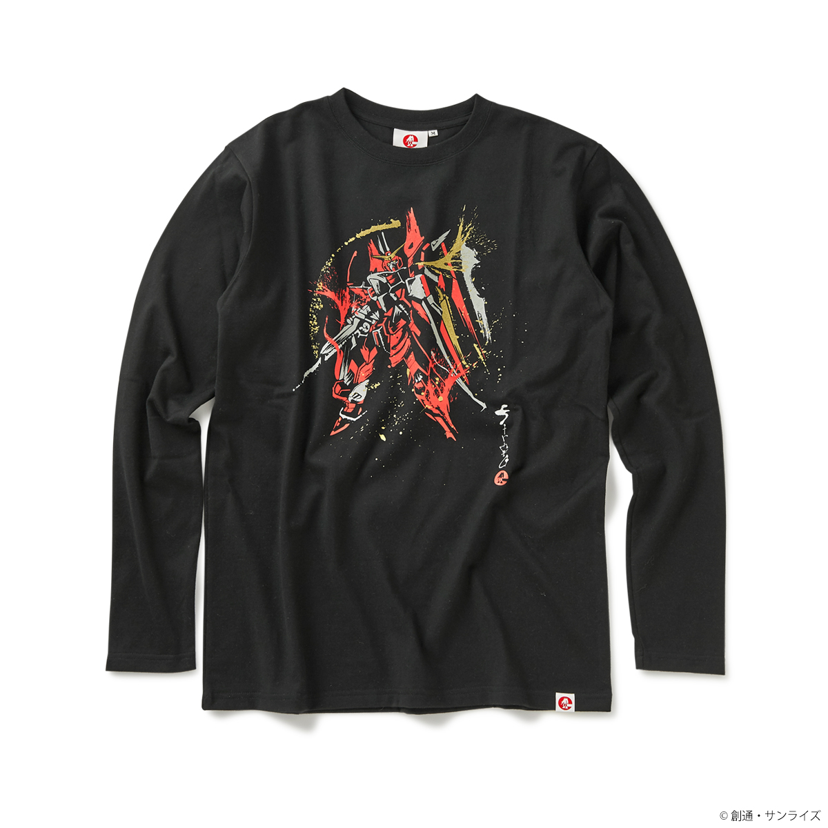 STRICT-G JAPAN 『機動戦士ガンダムSEED』 長袖 Tシャツ 筆絵風ジャスティスガンダム柄