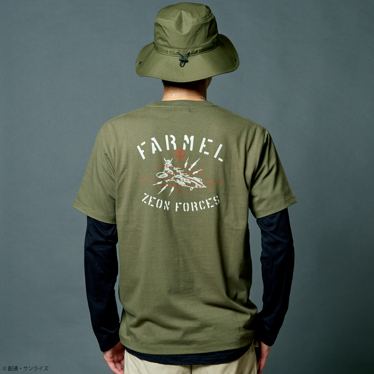 STRICT-G.ARMS『機動戦士ガンダム』 Tシャツ FARMEL柄