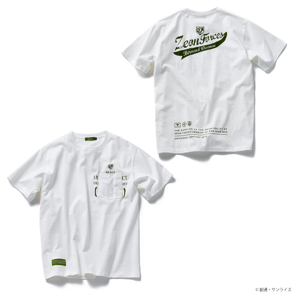 STRICT-G.ARMS『機動戦士ガンダム0080 ポケットの中の戦争』 ポケットTシャツ WAR IN THE POCKET