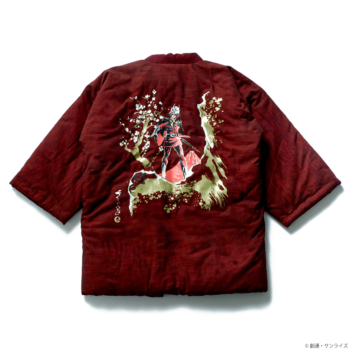 STRICT-G JAPAN 宮田織物『機動戦士ガンダム 』半纏ロング(梅) 赤い 