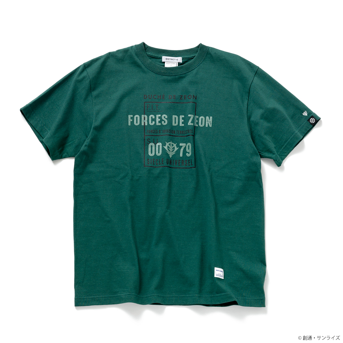 STRICT-G MONT KEMMEL『機動戦士ガンダム』プリントTシャツ ZEON FORCES