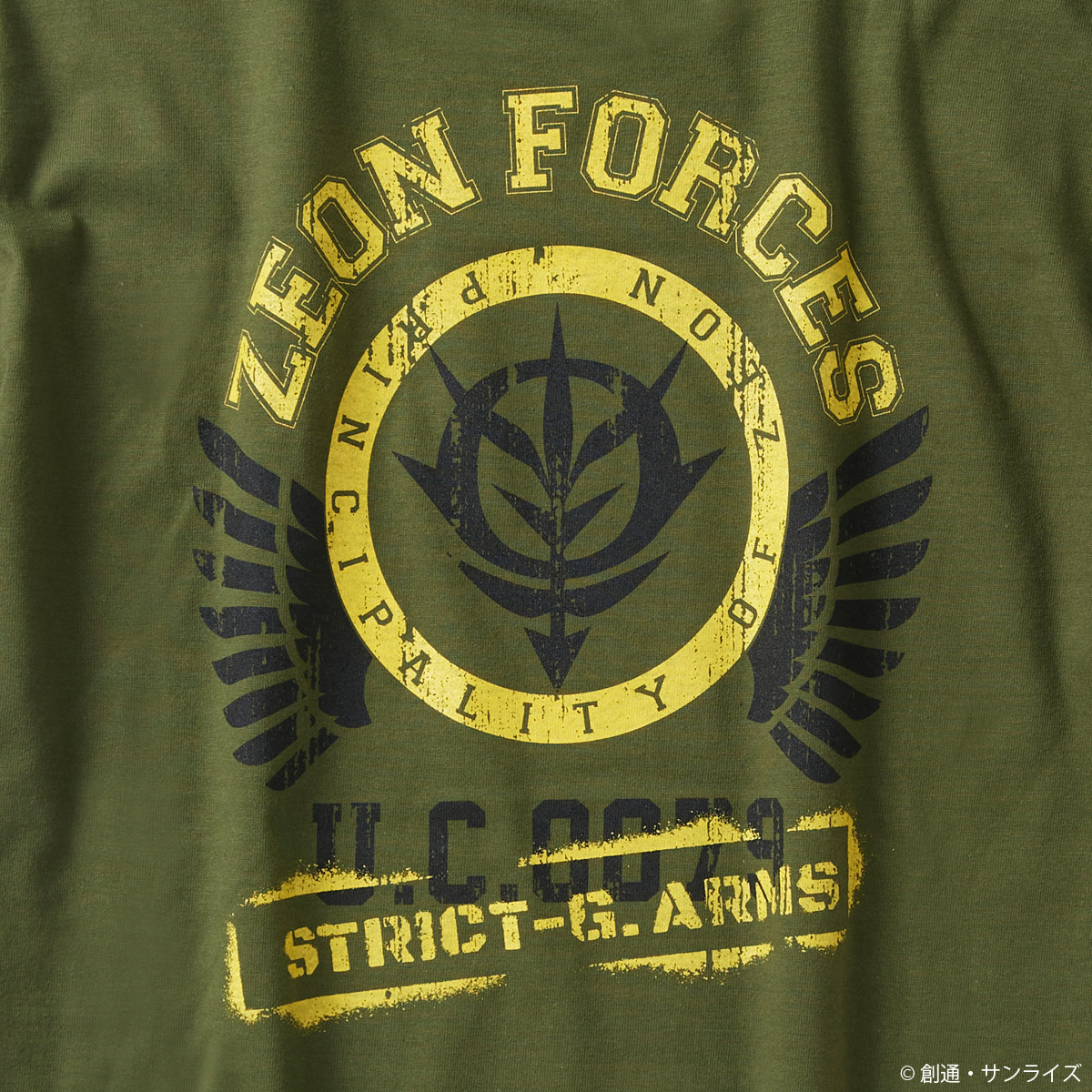 STRICT-G.ARMS『機動戦士ガンダム』ノーズアートTシャツ ZEON FORCES