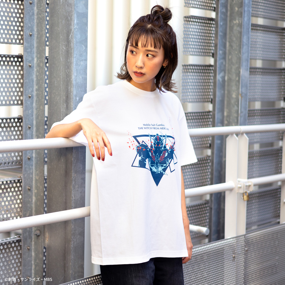 STRICT-G『機動戦士ガンダム 水星の魔女』Tシャツ ガンダム・エアリアル