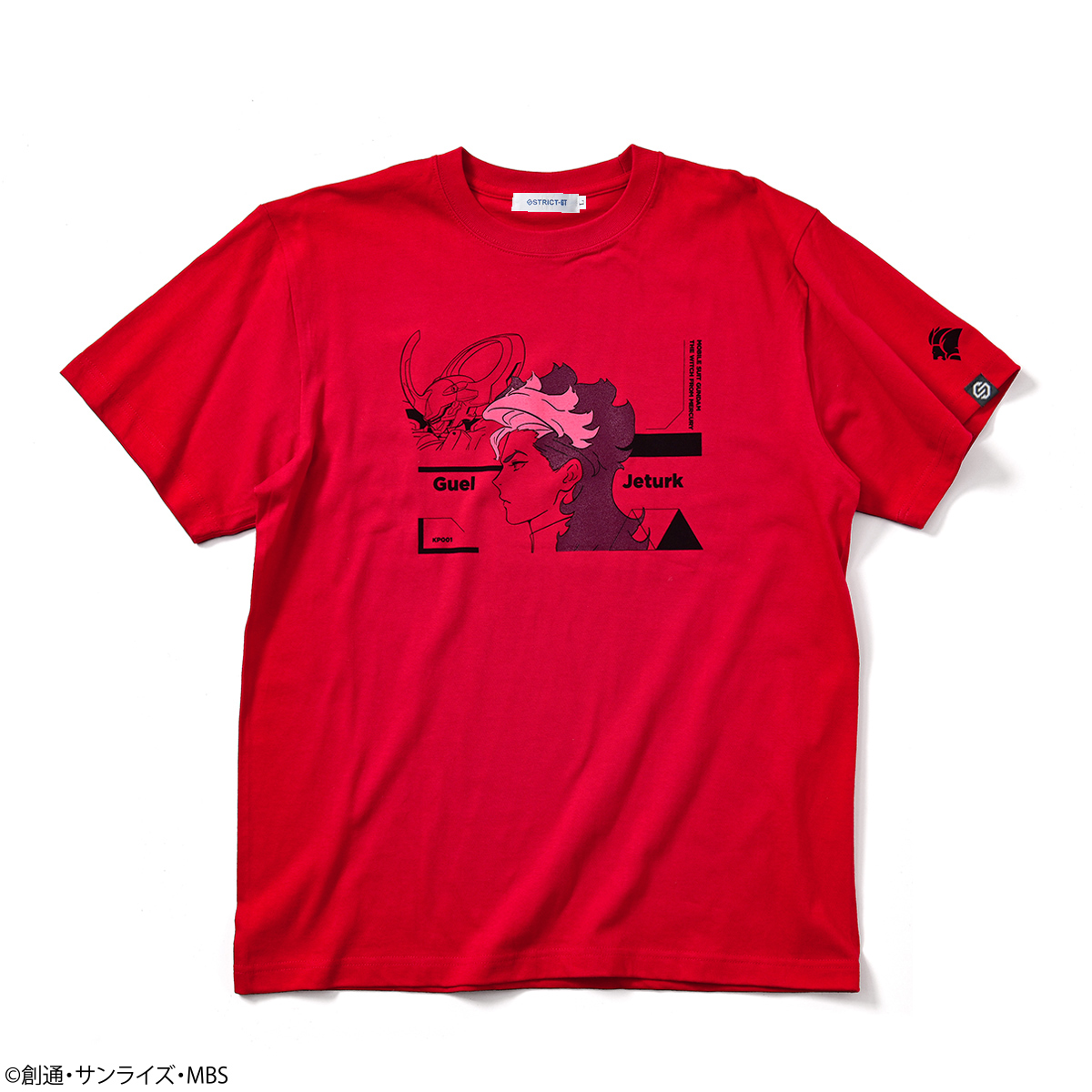 STRICT-G『機動戦士ガンダム 水星の魔女』Tシャツ グエル・ジェターク横顔