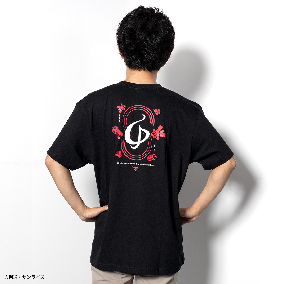 STRICT-G『機動戦士ガンダム 逆襲のシャア』半袖Tシャツ ファンネルロゴ シャア