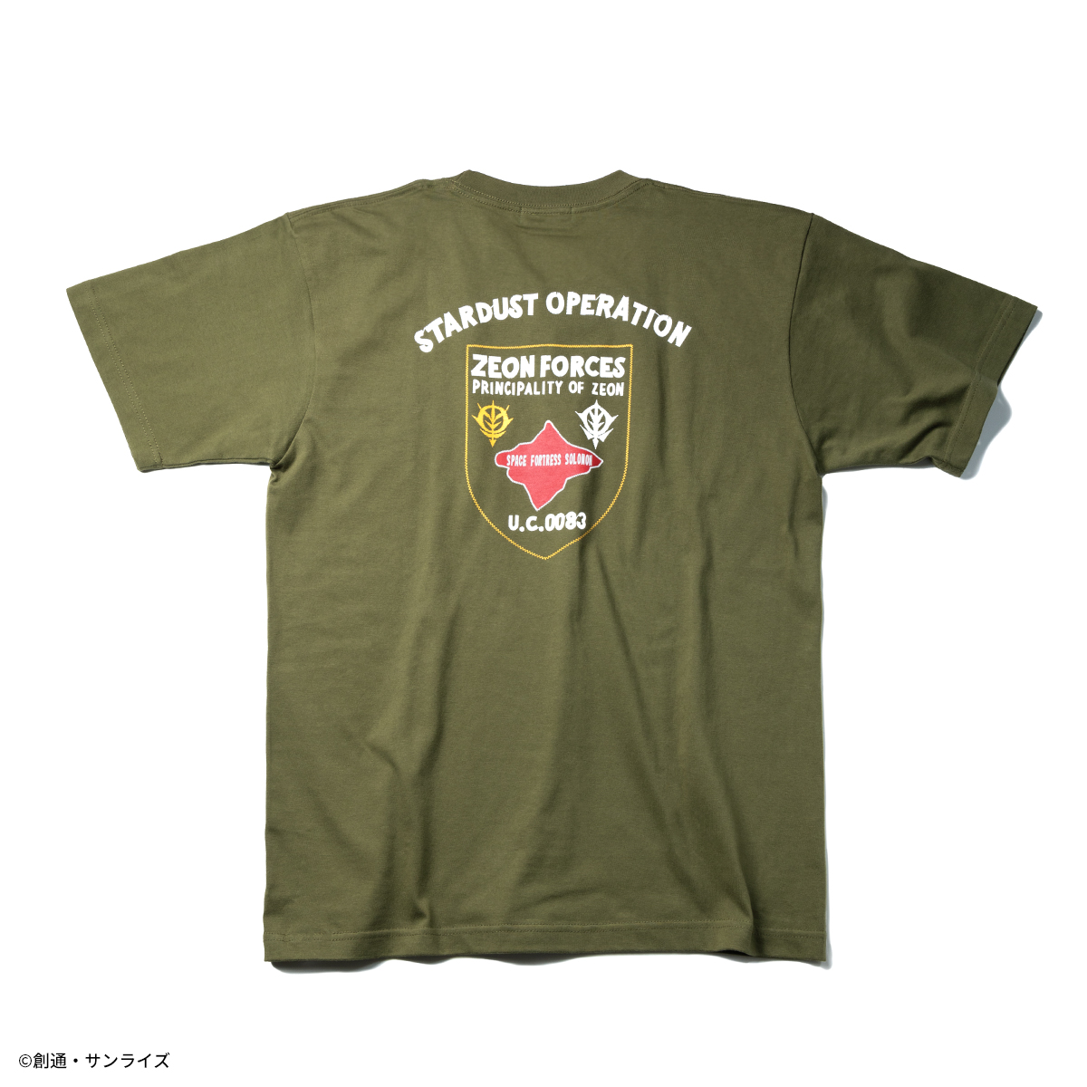 STRICT-G.ARMS『機動戦士ガンダム0083 STARDUST MEMORY』半袖Tシャツ 刺繍風ZEON FORCES