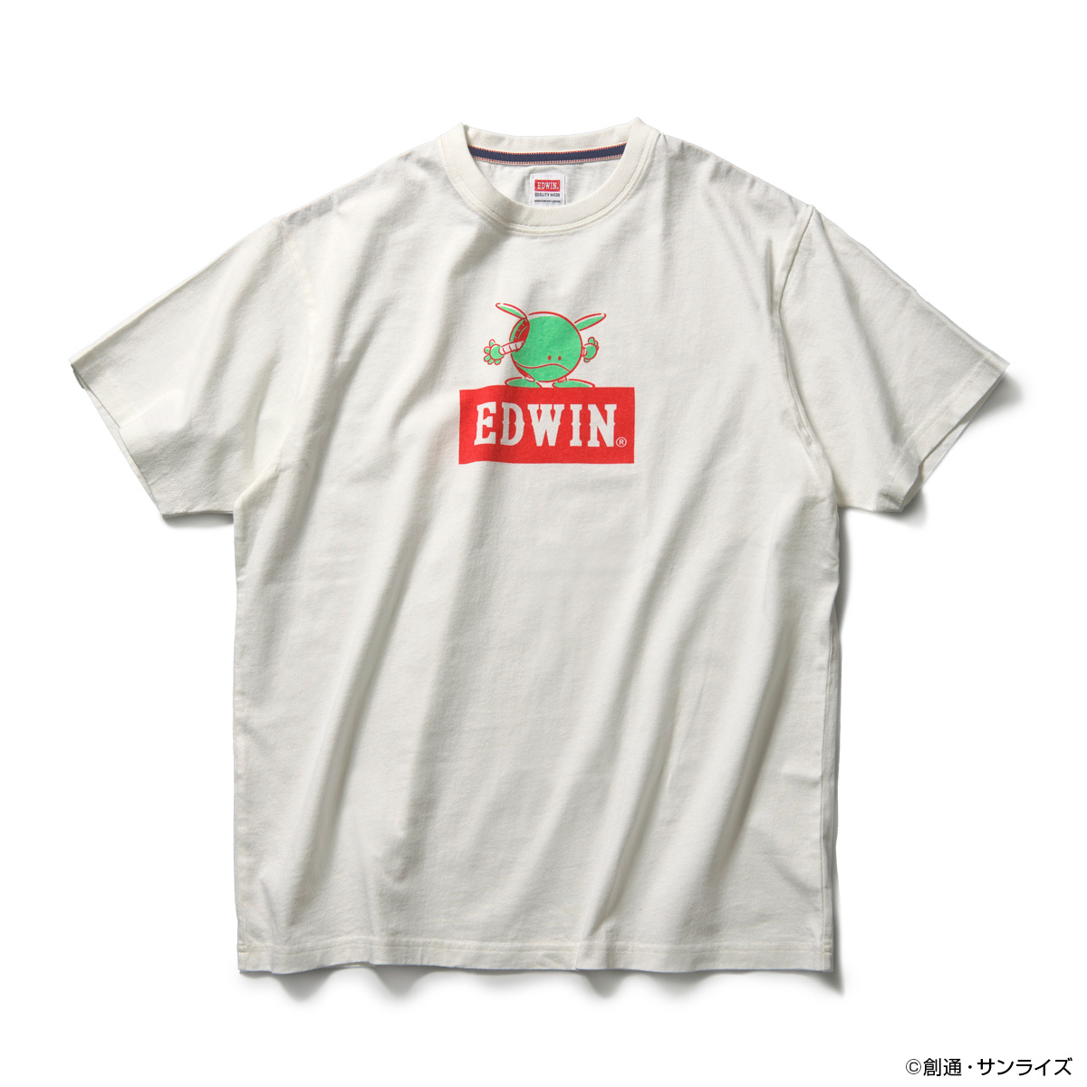 日本を代表するジーンズメーカー「EDWIN」と『機動戦士ガンダム』コラボレーション!新作アイテム、デニム生地のハロも登場!