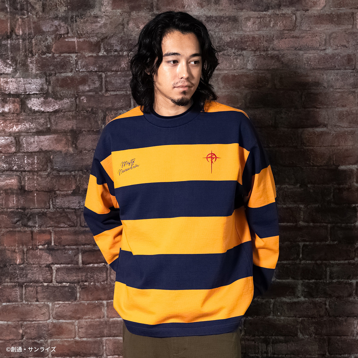 STRICT-G HARDIN KNITWEAR『機動戦士ガンダム 閃光のハサウェイ』ヘビーオンスボーダー長袖Tシャツ MAFTYモデル