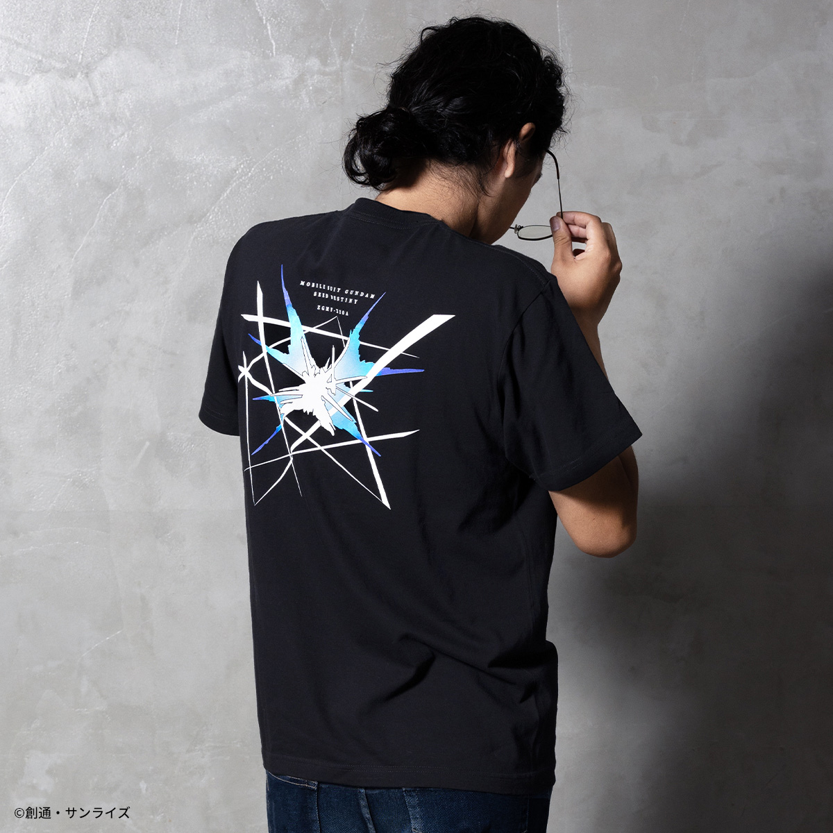 STRICT-G『機動戦士ガンダムSEED DESTINY』半袖Tシャツ ストライクフリーダムガンダム シルエット柄