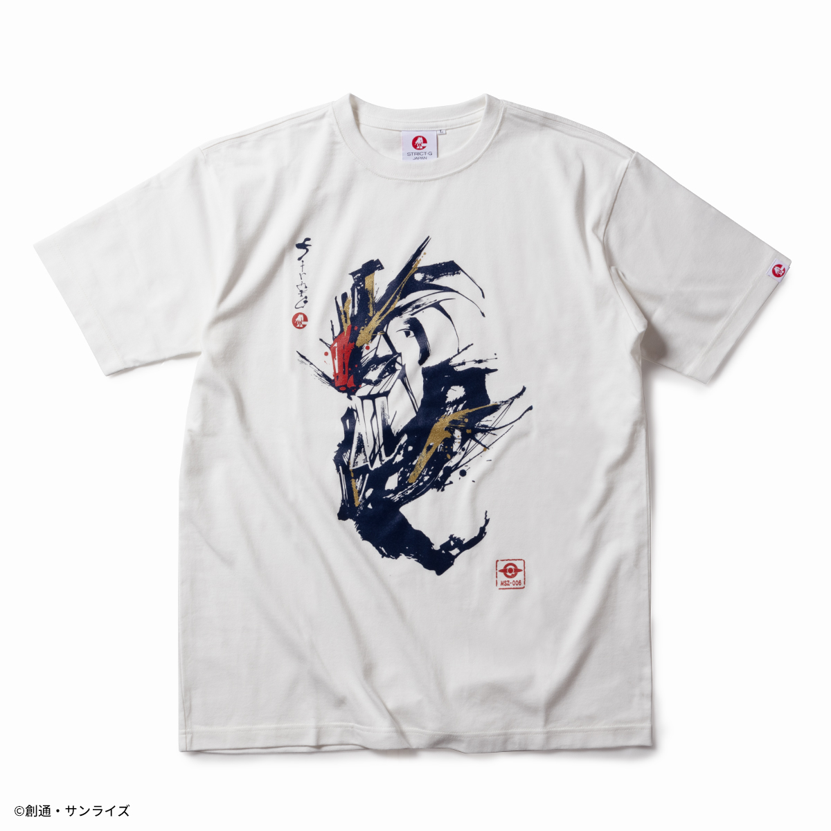 STRICT-G JAPAN『機動戦士Zガンダム』筆絵風横顔Tシャツ