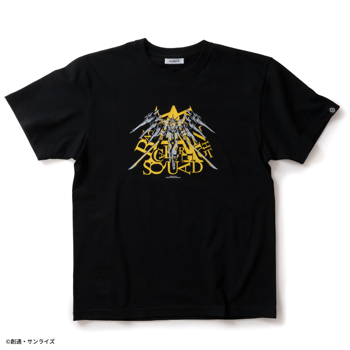 STRICT-G『機動戦士ガンダムSEED FREEDOM』半袖Tシャツ ブラックナイトスコードカルラ柄