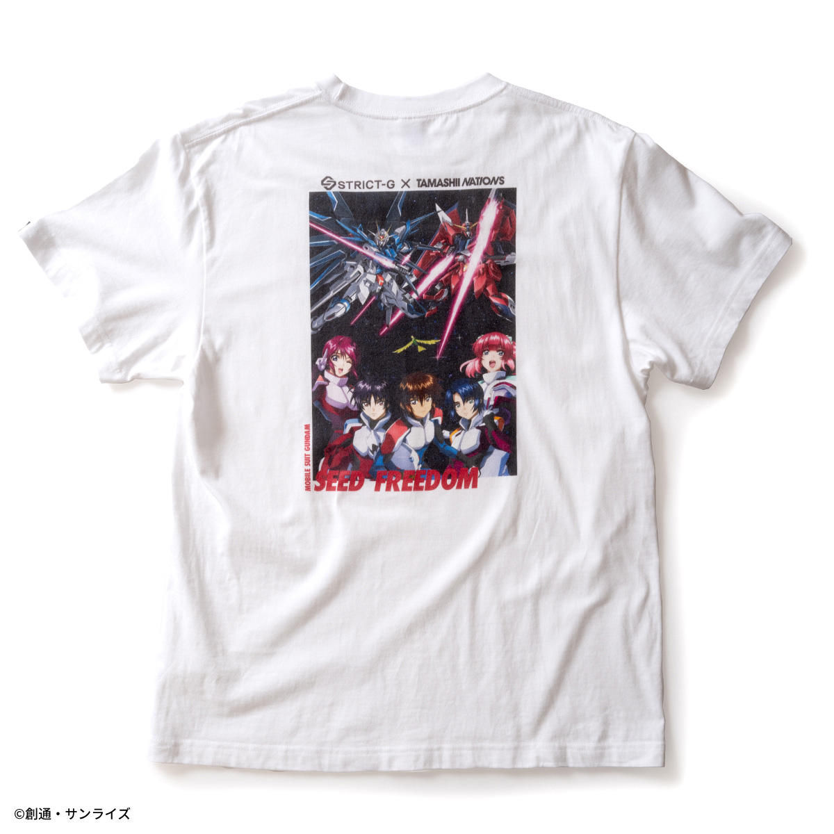 STRICT-G×TAMASHII NATIONS『機動戦士ガンダムSEED FREEDOM』半袖Tシャツ