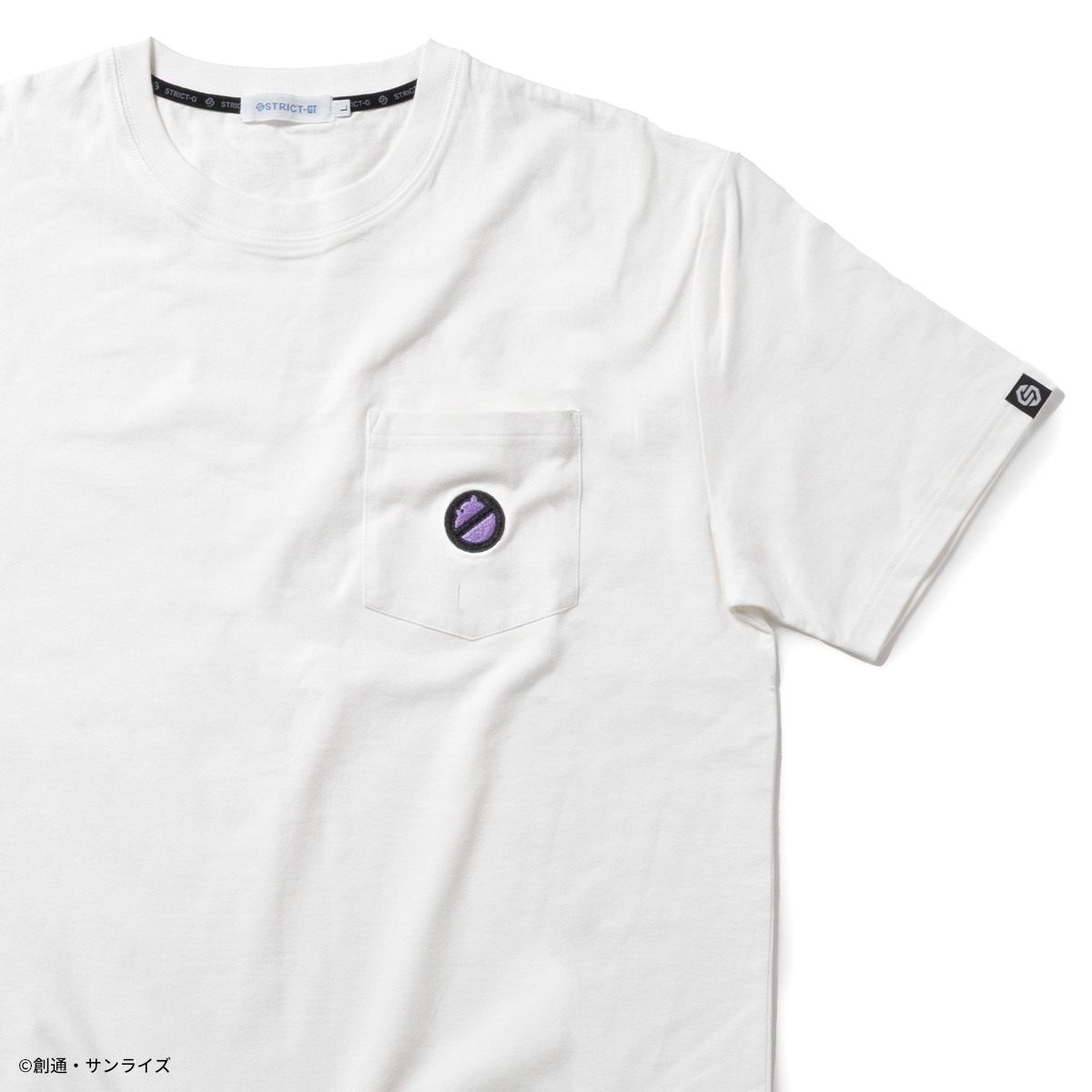 STRICT-G BASICシリーズよりガンダムシリーズ最新作となる『機動戦士Gundam GQuuuuuuX』のシンプルな刺繍Tシャツが登場!