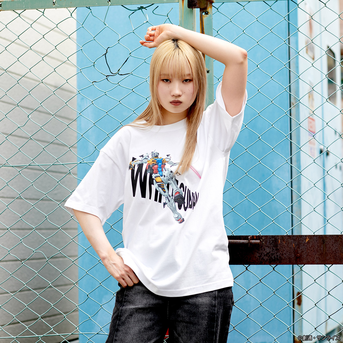 STRICT-G『機動戦士Gundam GQuuuuuuX』MS柄Tシャツ WHITE GUNDAM