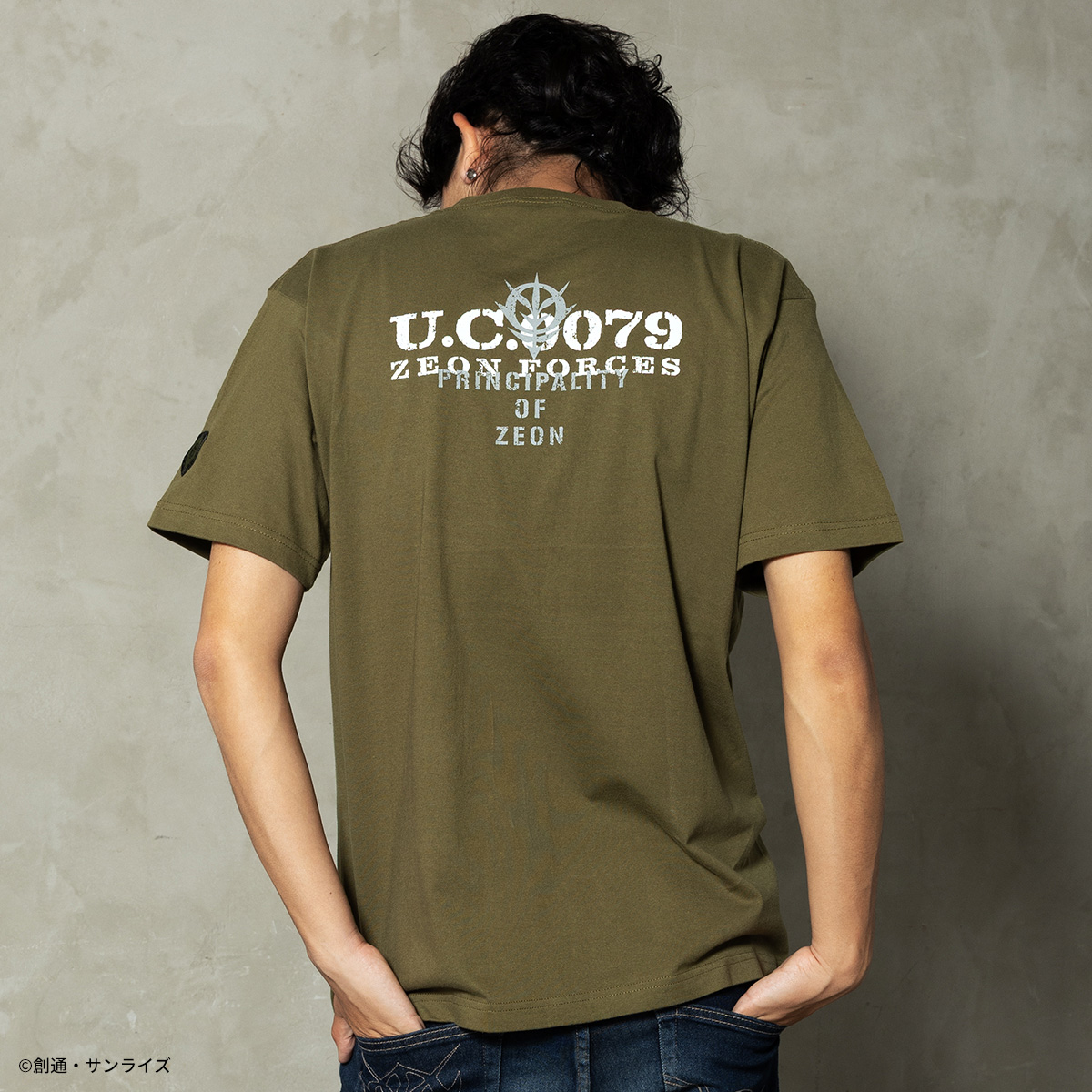 STRICT-G.ARMS『機動戦士ガンダム』ワッペン付Tシャツ ZEON FORCESワンポイント