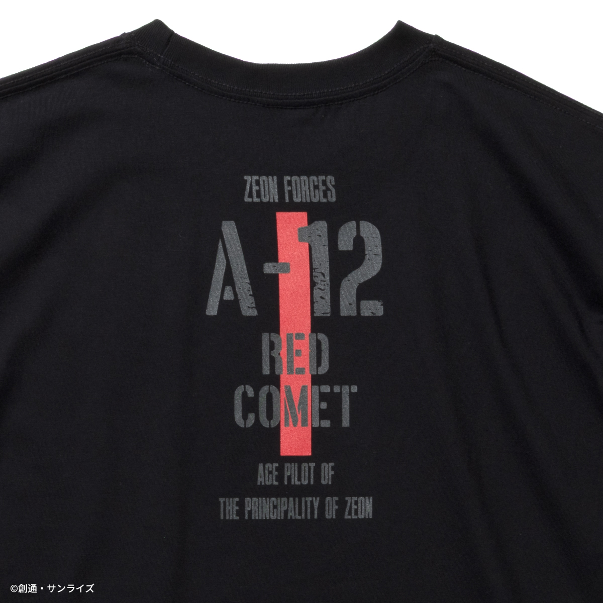 STRICT-G.ARMS『機動戦士ガンダム』ワッペン付Tシャツ RED COMETライン