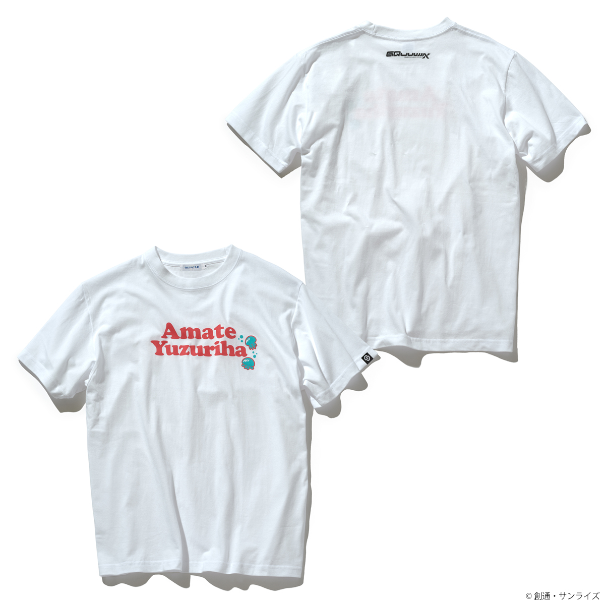STRICT-G『機動戦士Gundam GQuuuuuuX』キャラネームTシャツ アマテ・ユズリハ柄