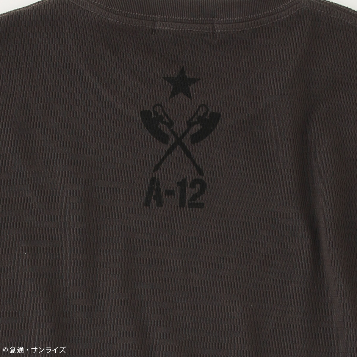 STRICT-G.ARMS『機動戦士ガンダム』ハニカムワッフルTシャツ A-12ワンポイント