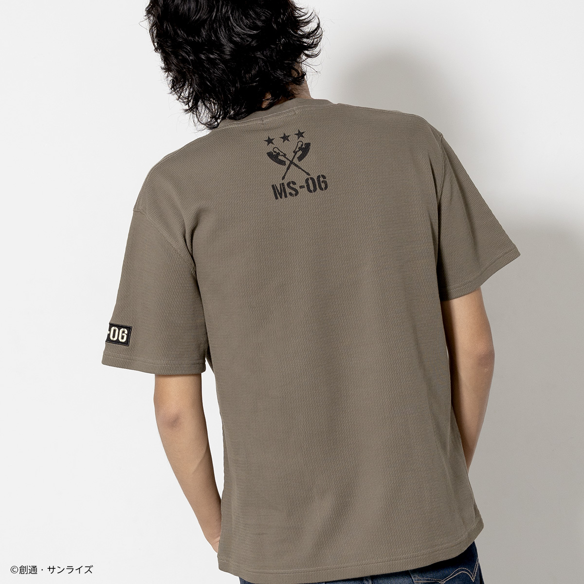 STRICT-G.ARMS『機動戦士ガンダム』ハニカムワッフルTシャツ MS-06ワンポイント
