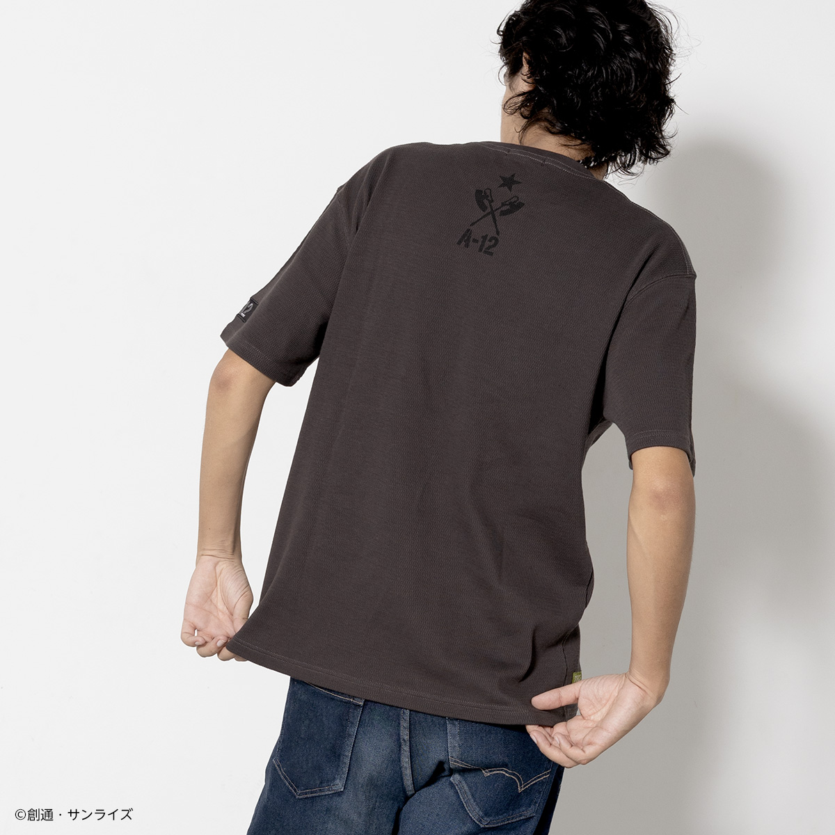 STRICT-G.ARMS『機動戦士ガンダム』ハニカムワッフルTシャツ A-12ワンポイント
