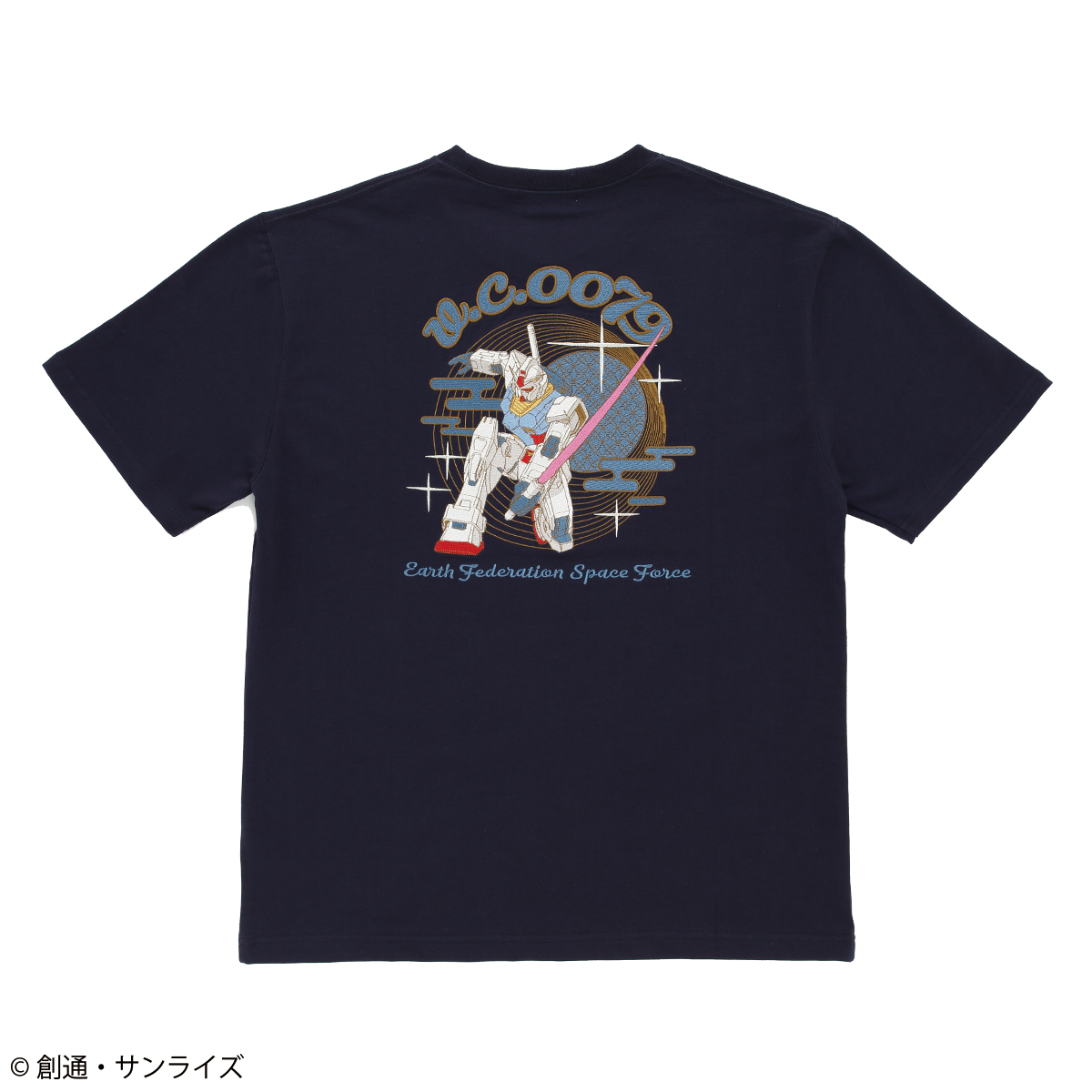 『機動戦士ガンダム』『機動戦士ガンダム 逆襲のシャア』より大胆なグラフィックを刺繍で表現した新作Tシャツが登場!