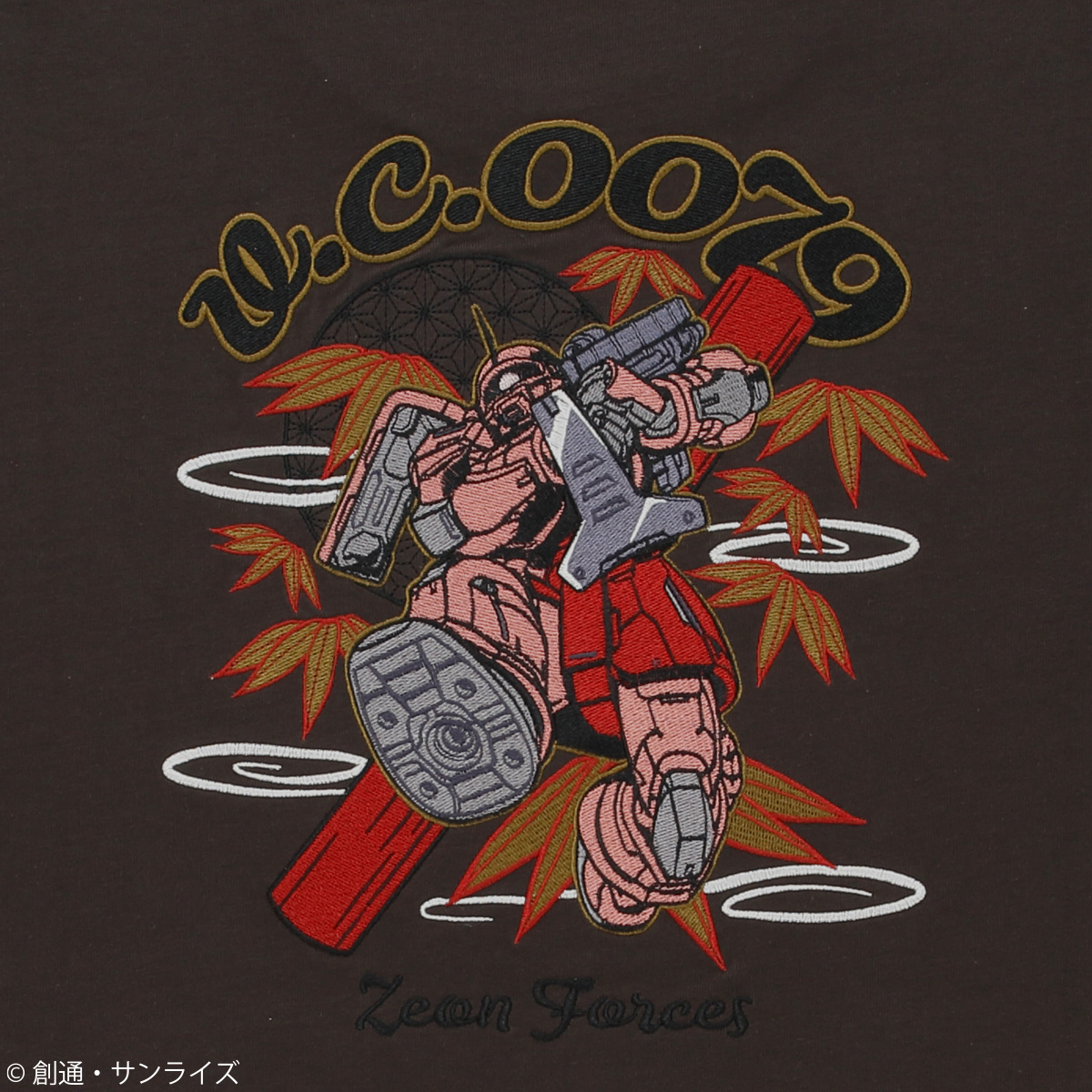 STRICT-G『機動戦士ガンダム』刺繍Tシャツ MS-06S シャア専用ザクII
