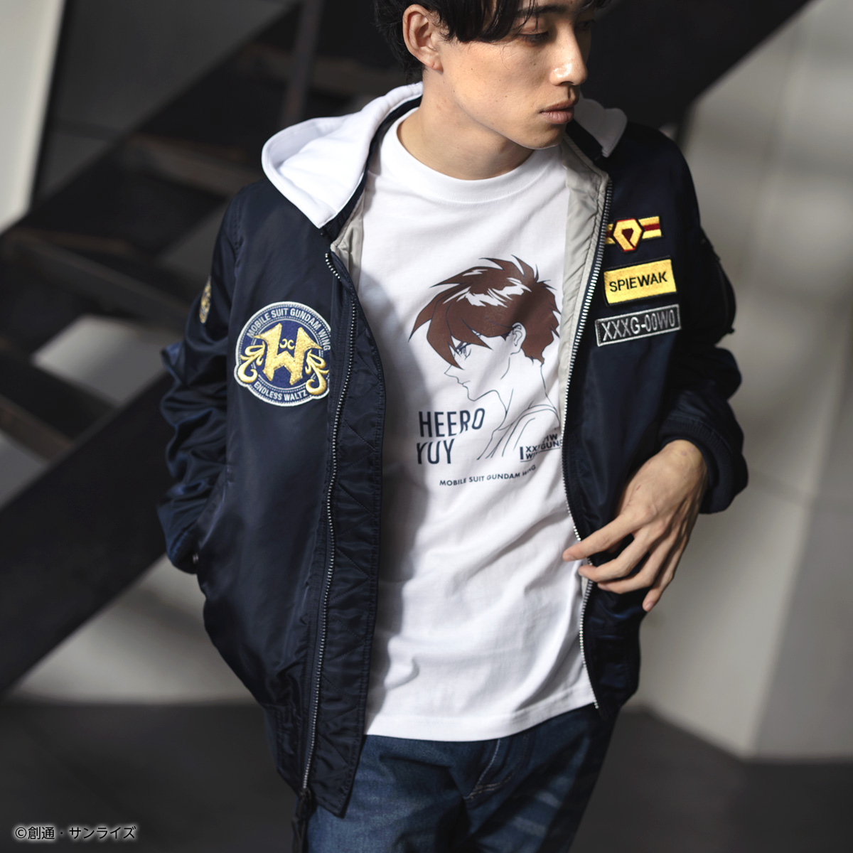 STRICT-G『新機動戦記ガンダムW』Tシャツ ヒイロ・ユイ横顔