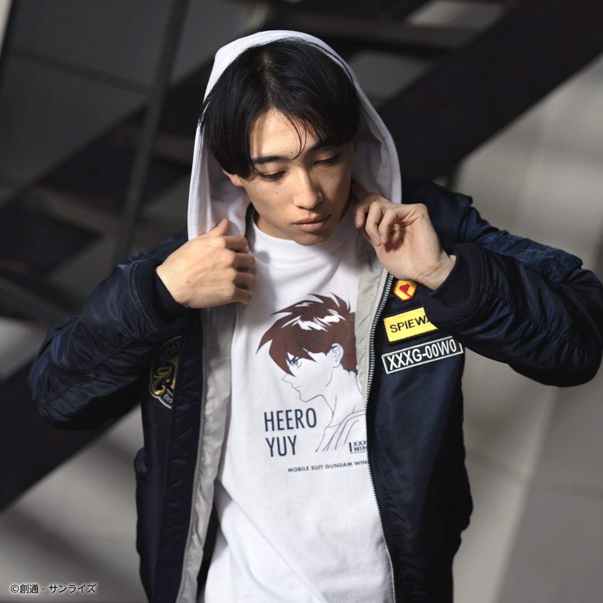 STRICT-G『新機動戦記ガンダムW』Tシャツ ヒイロ・ユイ横顔