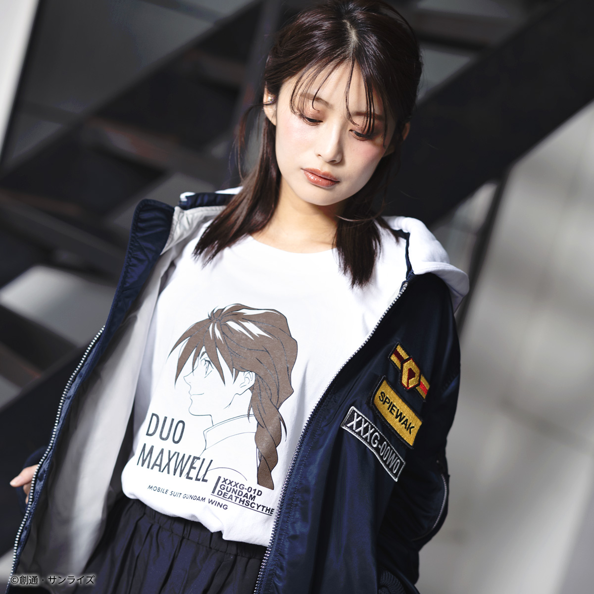 STRICT-G『新機動戦記ガンダムW』Tシャツ デュオ・マックスウェル横顔