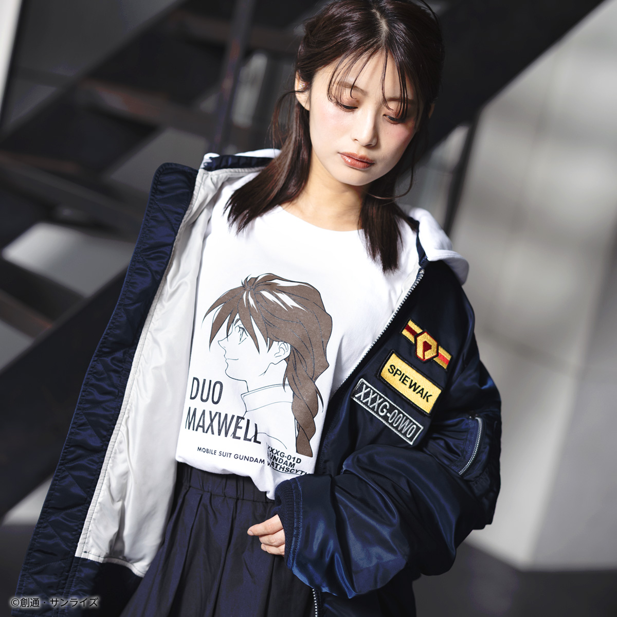 STRICT-G『新機動戦記ガンダムW』Tシャツ デュオ・マックスウェル横顔