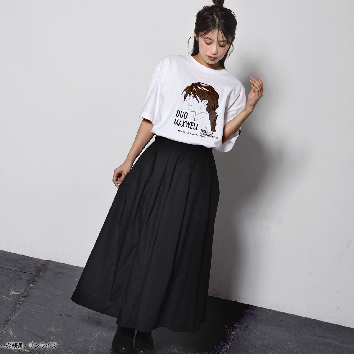 STRICT-G『新機動戦記ガンダムW』Tシャツ デュオ・マックスウェル横顔