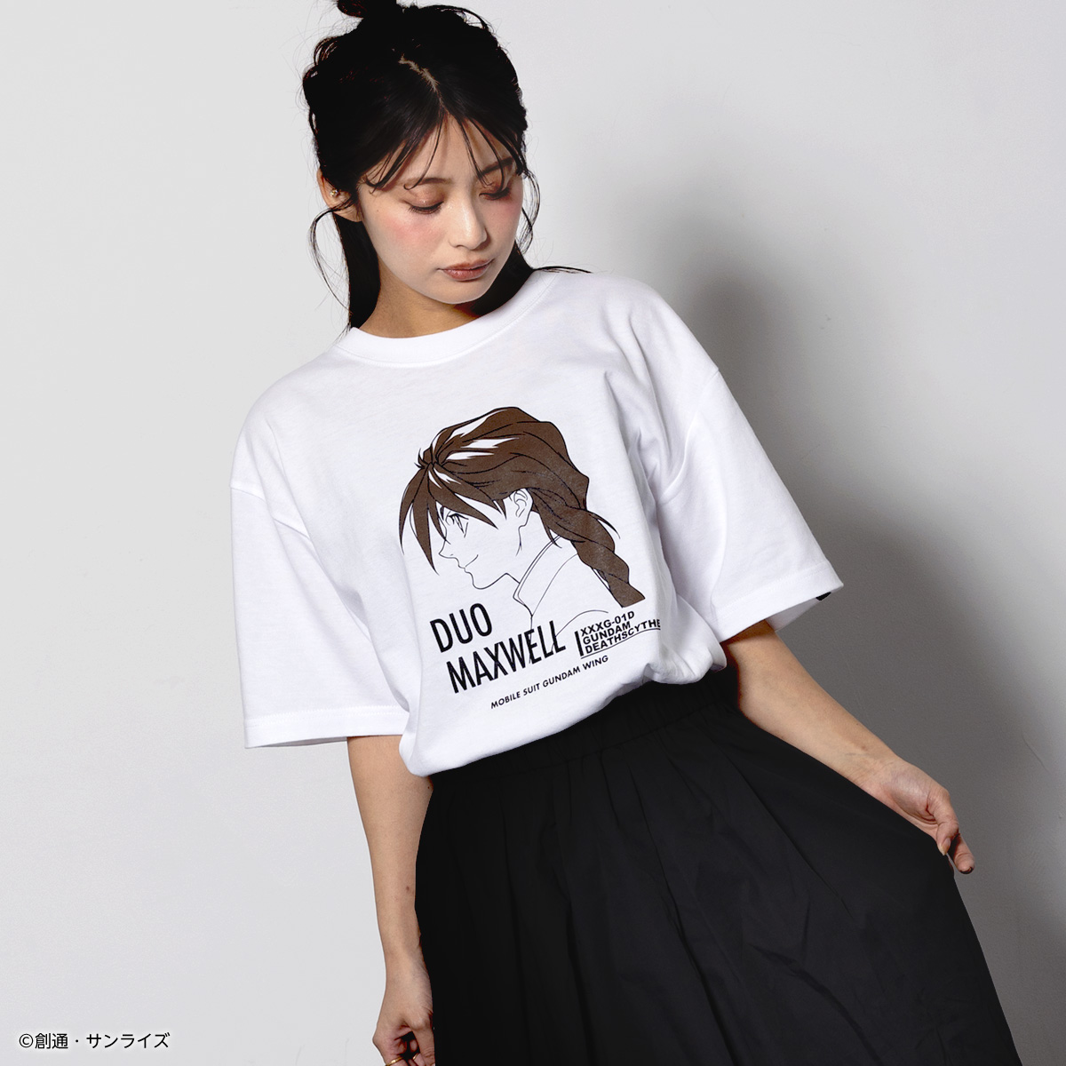 STRICT-G『新機動戦記ガンダムW』Tシャツ デュオ・マックスウェル横顔