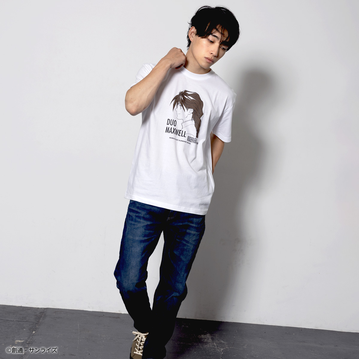 STRICT-G『新機動戦記ガンダムW』Tシャツ デュオ・マックスウェル横顔