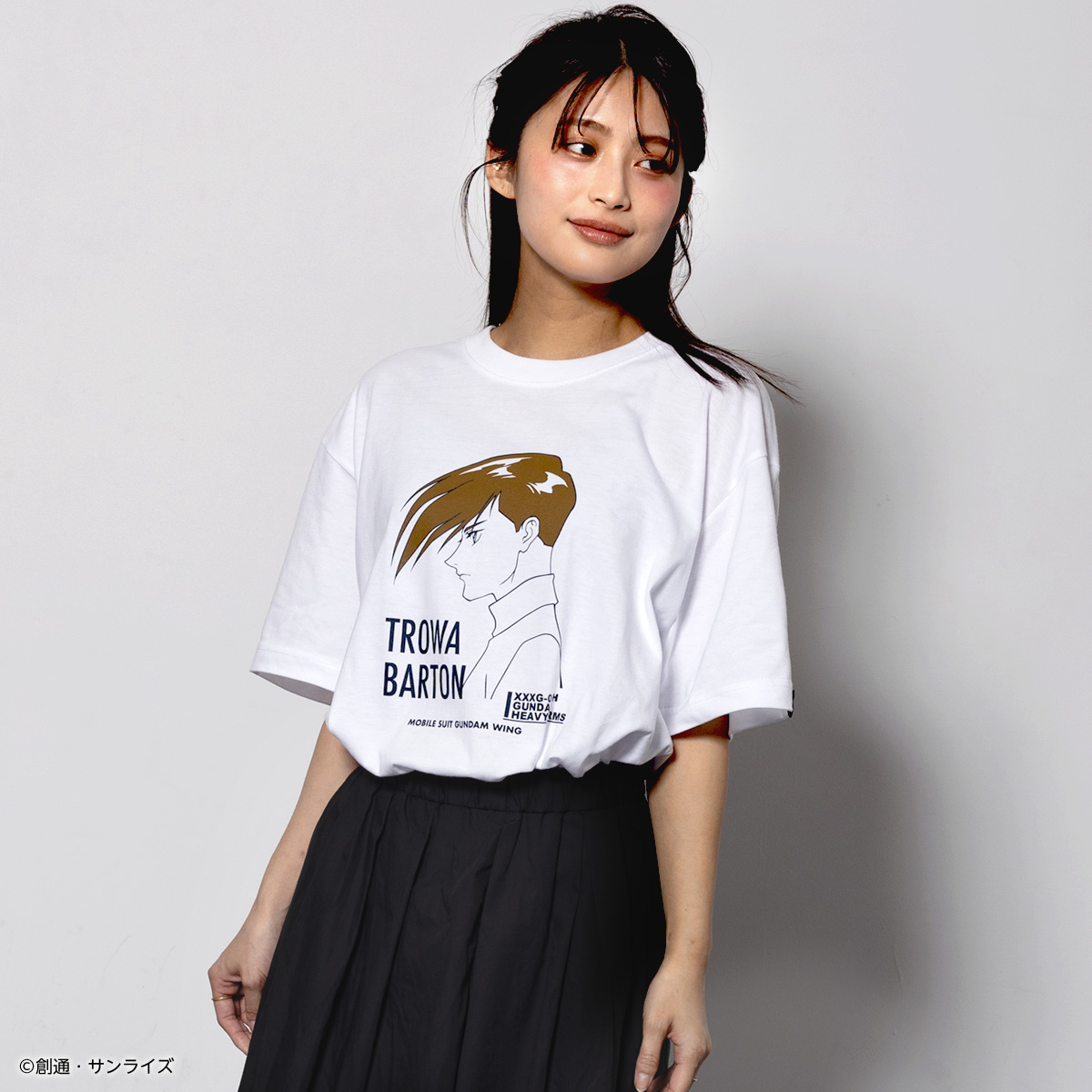 STRICT-G『新機動戦記ガンダムW』Tシャツ トロワ・バートン横顔