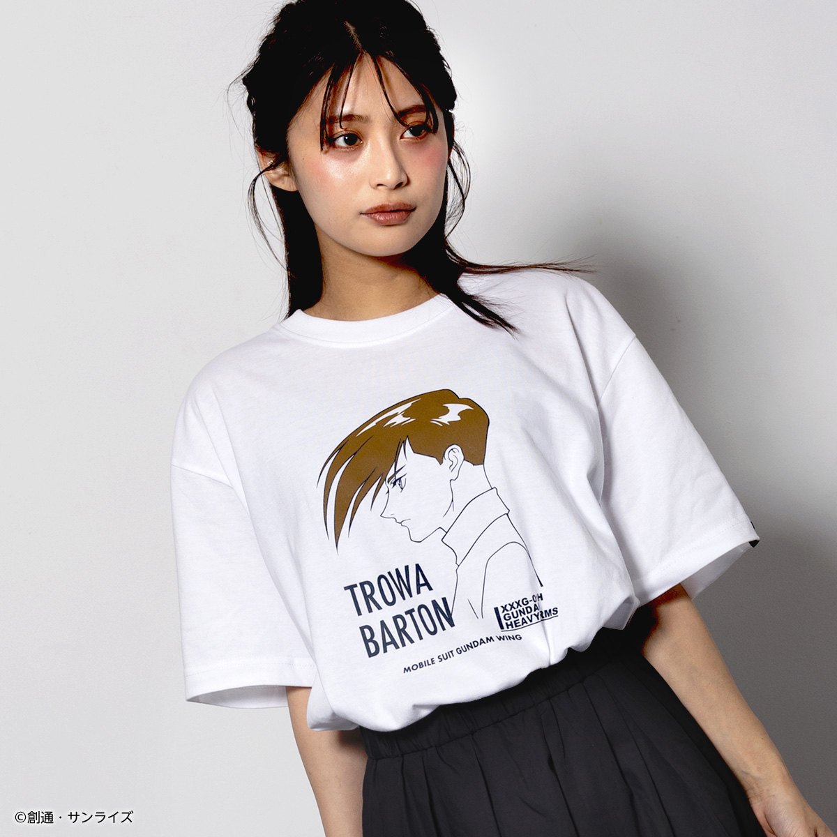 STRICT-G『新機動戦記ガンダムW』Tシャツ トロワ・バートン横顔