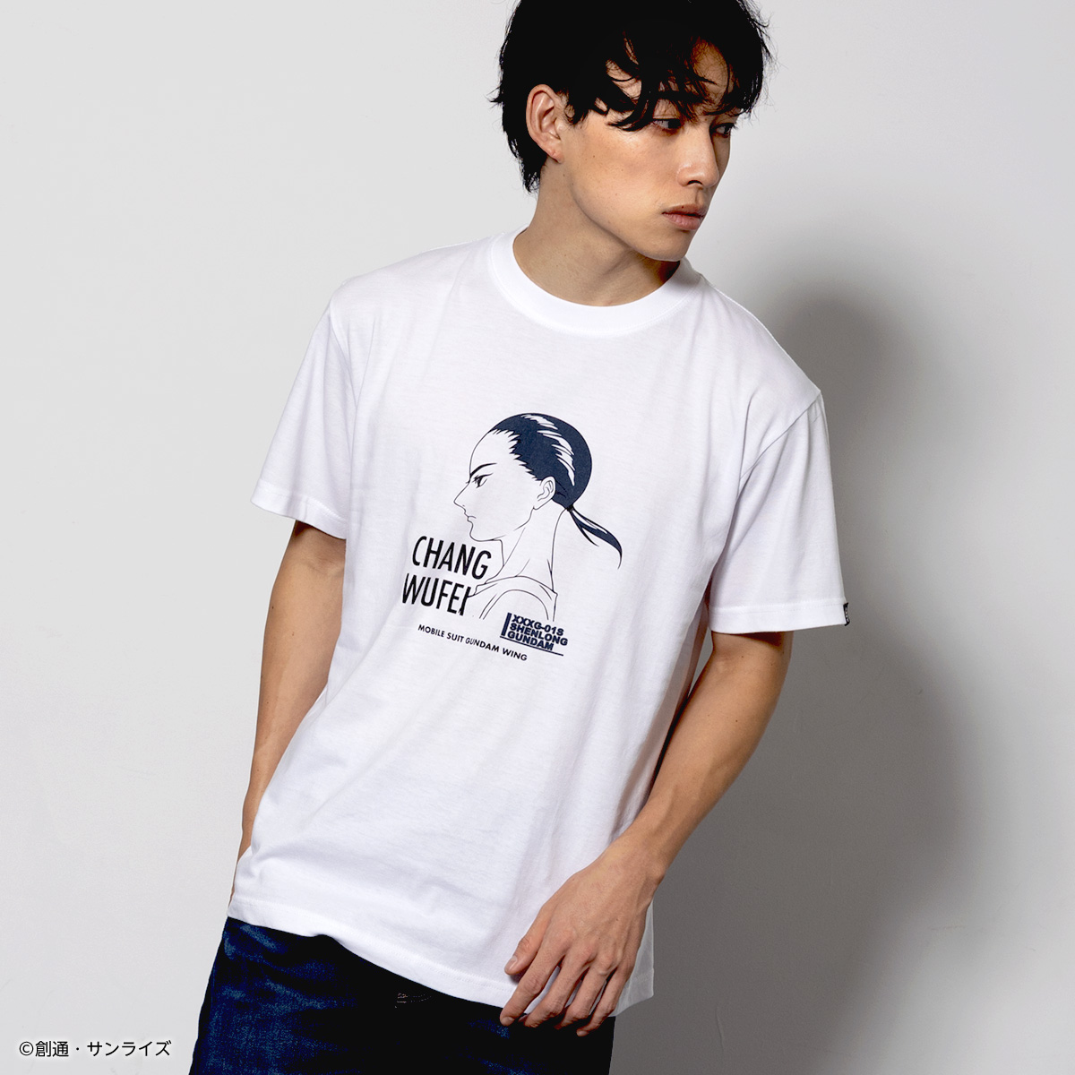 STRICT-G『新機動戦記ガンダムW』Tシャツ 張 五飛横顔