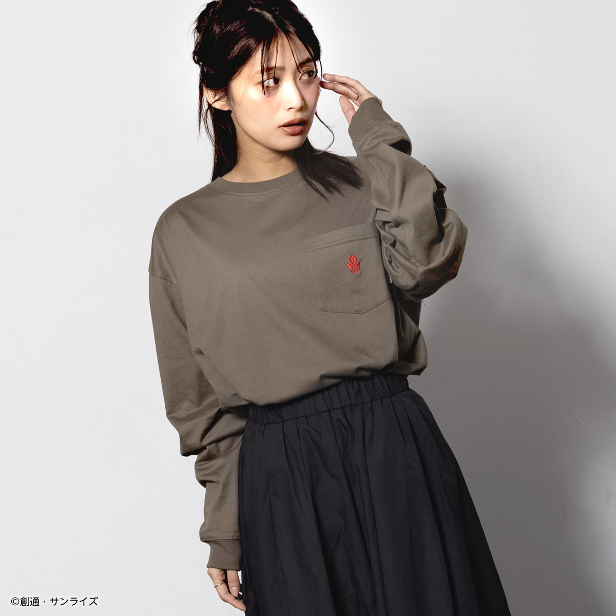 STRICT-G BASIC『機動戦士ガンダム 鉄血のオルフェンズ』ポケット付きロングTシャツ 鉄火団ロゴ